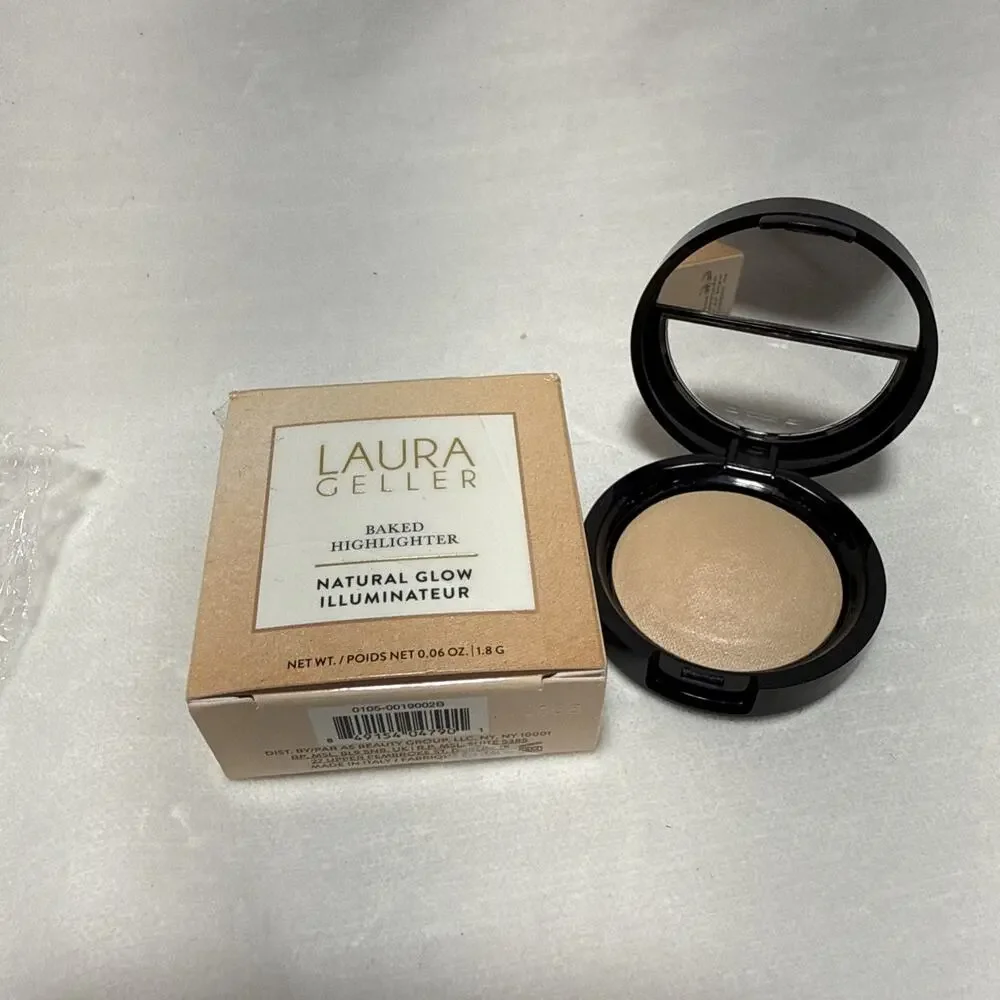 (2)Laura Geller Baked Highlighter Natural Glow FRENCH VANILLA 0019002B 0.06oz